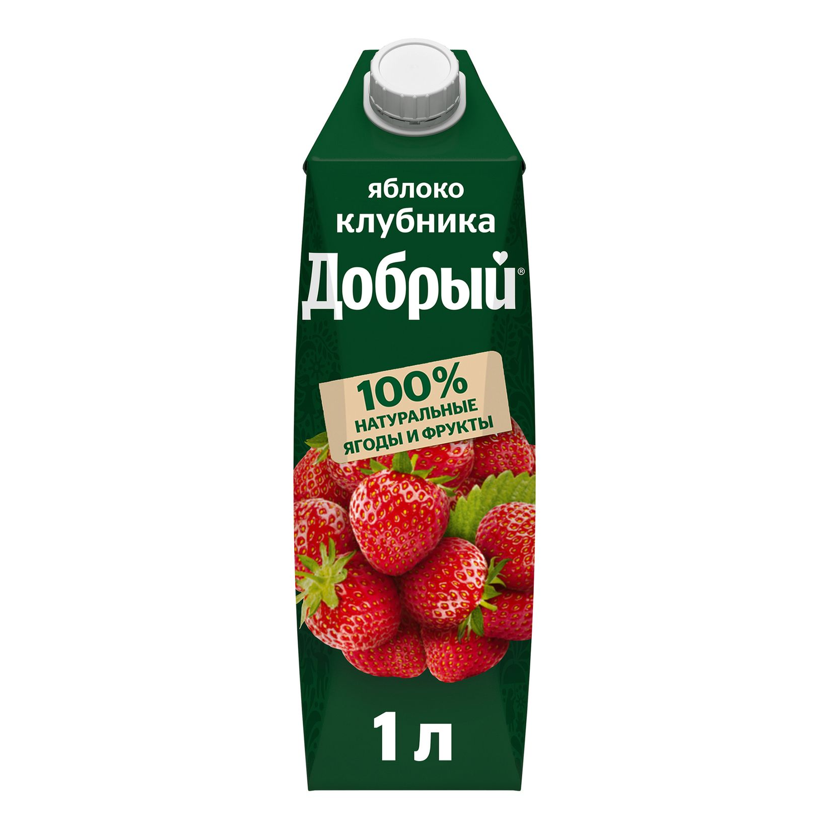 Добрый Яблоко-Клубника 1.0 л